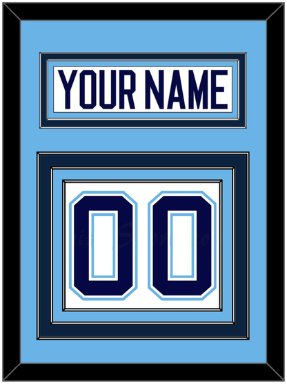 Maine Nameplate & Number (Back) - Home White (1994-2008) - Premier Tier 3