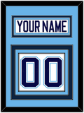 Maine Nameplate & Number (Back) - Home White (1994-2008) - Triple Mat 3