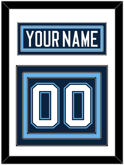 Maine Nameplate & Number (Back) - Road Navy Blue (1994-2008) - Premier Tier 1