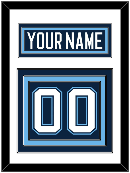 Maine Nameplate & Number (Back) - Road Navy Blue (1994-2008) - Premier Tier 1