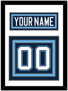 Maine Nameplate & Number (Back) - Road Navy Blue (1994-2008) - Triple Mat 1