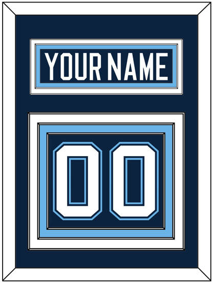 Maine Nameplate & Number (Back) - Road Navy Blue (1994-2008) - Premier Tier 2