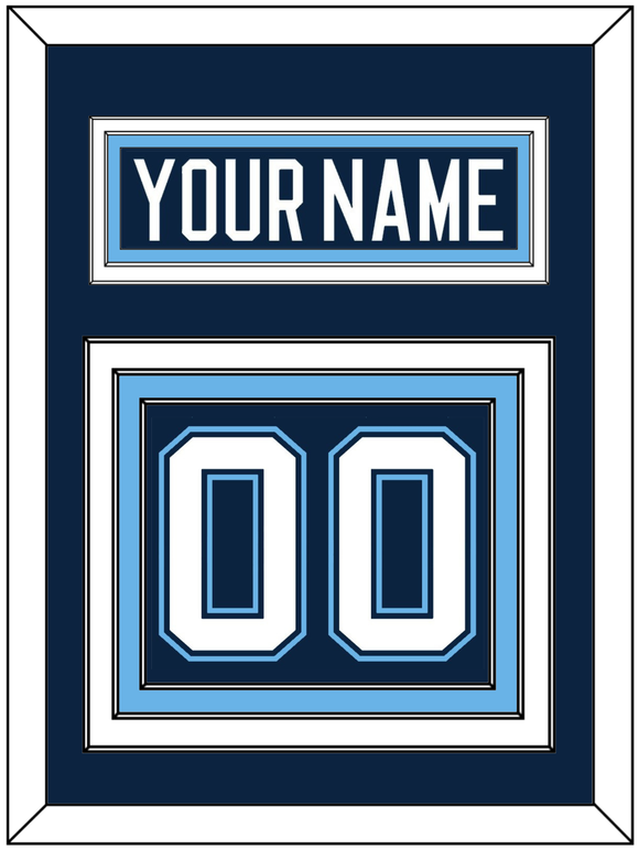 Maine Nameplate & Number (Back) - Road Navy Blue (1994-2008) - Triple Mat 2