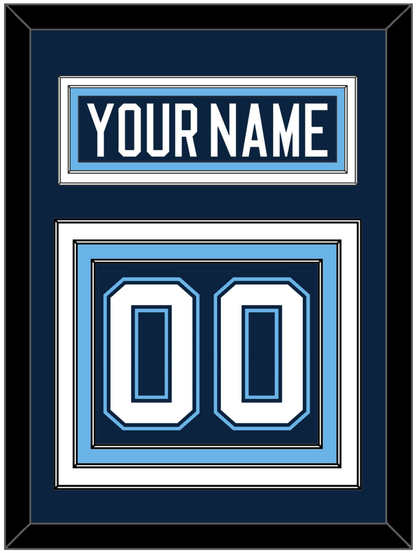 Maine Nameplate & Number (Back) - Road Navy Blue (1994-2008) - Premier Tier 2