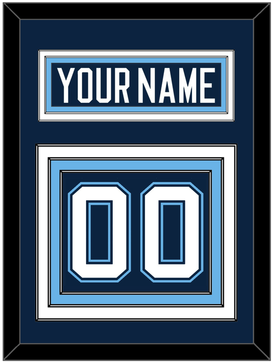Maine Nameplate & Number (Back) - Road Navy Blue (1994-2008) - Premier Tier 2