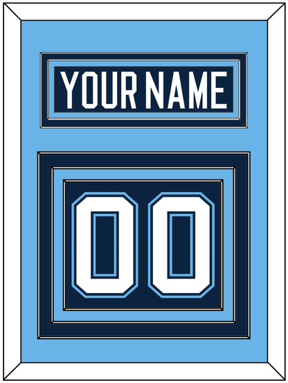 Maine Nameplate & Number (Back) - Road Navy Blue (1994-2008) - Premier Tier 3