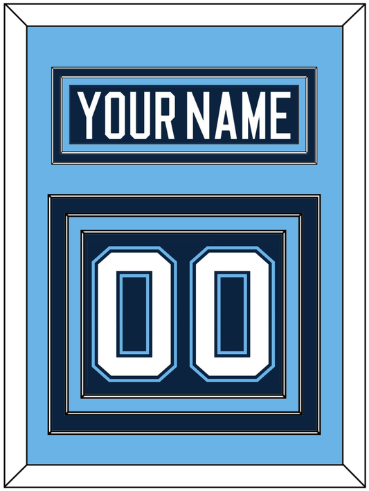 Maine Nameplate & Number (Back) - Road Navy Blue (1994-2008) - Premier Tier 3