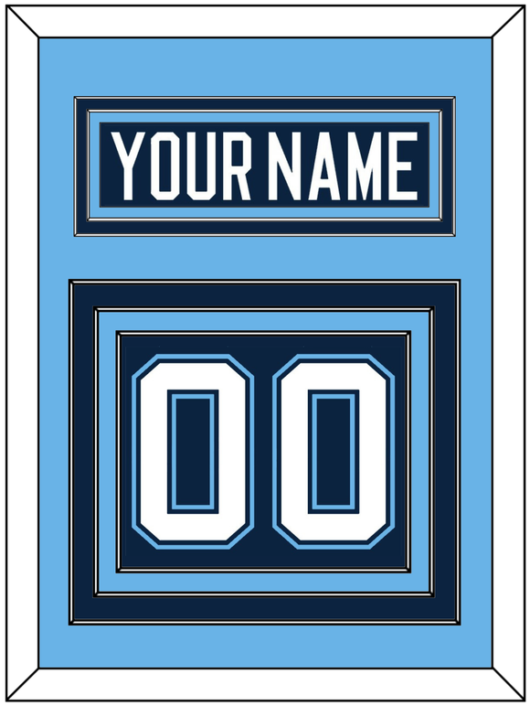 Maine Nameplate & Number (Back) - Road Navy Blue (1994-2008) - Triple Mat 3