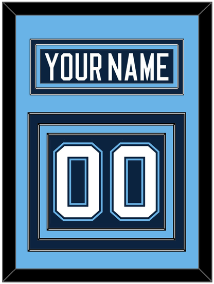 Maine Nameplate & Number (Back) - Road Navy Blue (1994-2008) - Premier Tier 3
