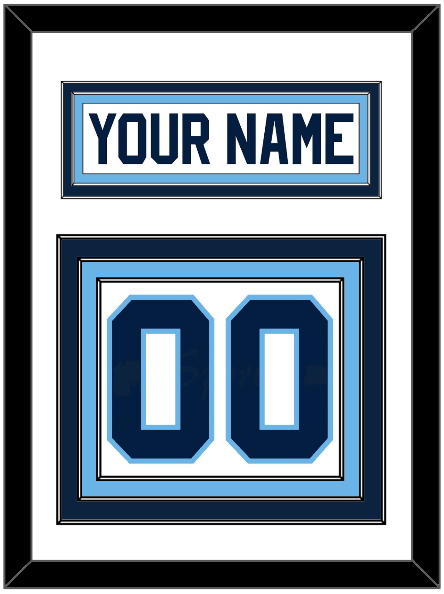 Maine Nameplate & Number (Back) - Home White (1993-1994) - Premier Tier 1