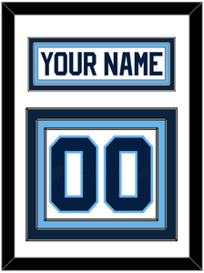 Maine Nameplate & Number (Back) - Home White (1993-1994) - Triple Mat 1