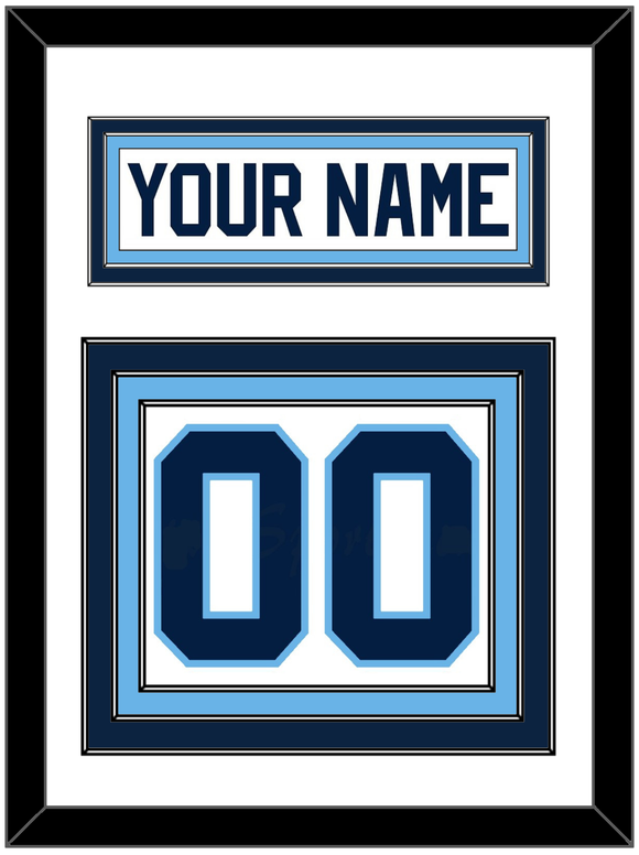 Maine Nameplate & Number (Back) - Home White (1993-1994) - Triple Mat 1