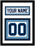 Maine Nameplate & Number (Back) - Home White (1993-1994) - Triple Mat 1