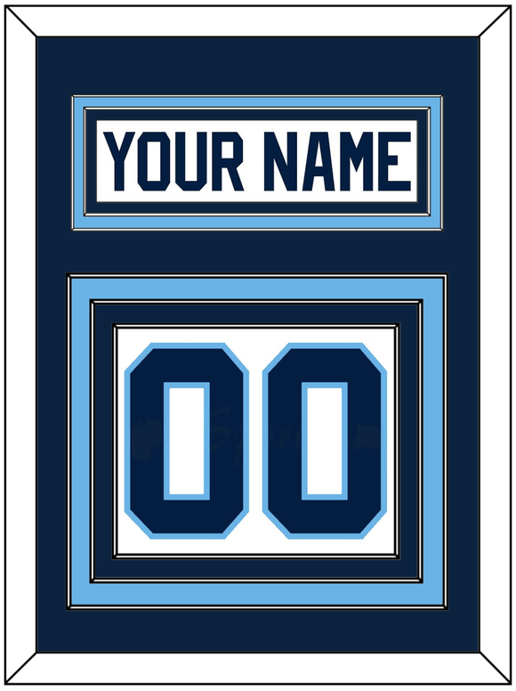 Maine Nameplate & Number (Back) - Home White (1993-1994) - Triple Mat 2