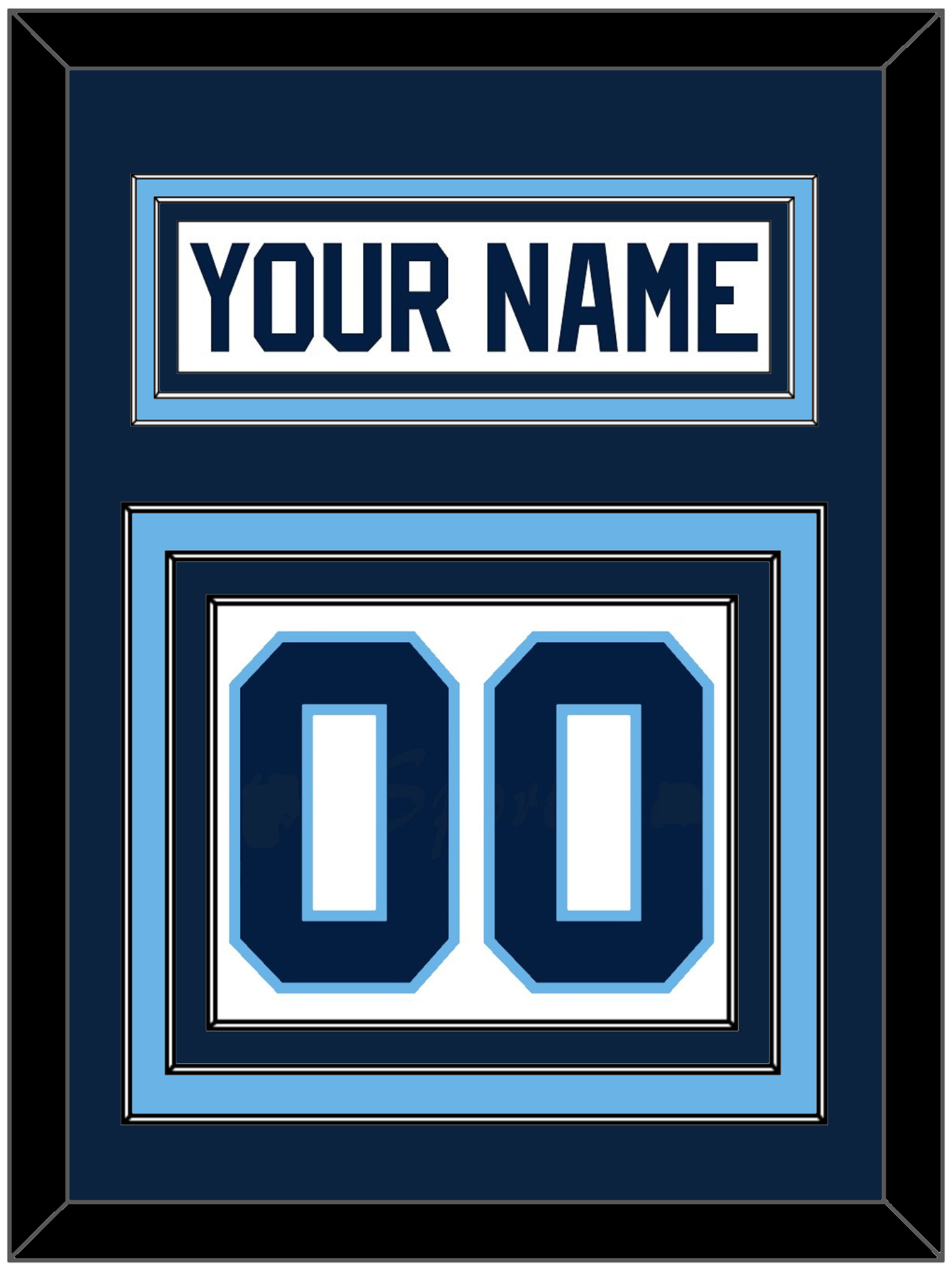 Maine Nameplate & Number (Back) - Home White (1993-1994) - Premier Tier 2