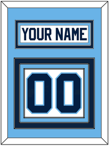 Maine Nameplate & Number (Back) - Home White (1993-1994) - Triple Mat 3