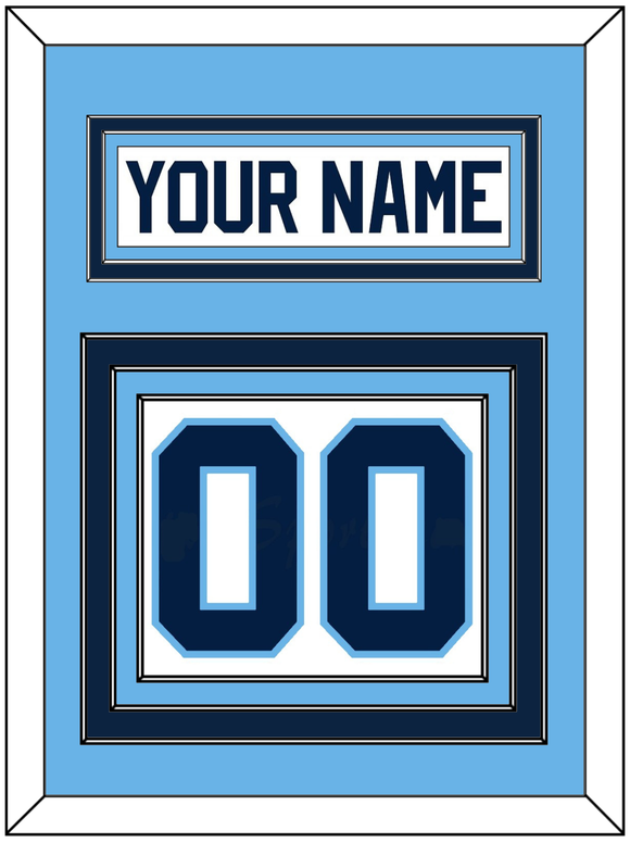 Maine Nameplate & Number (Back) - Home White (1993-1994) - Triple Mat 3