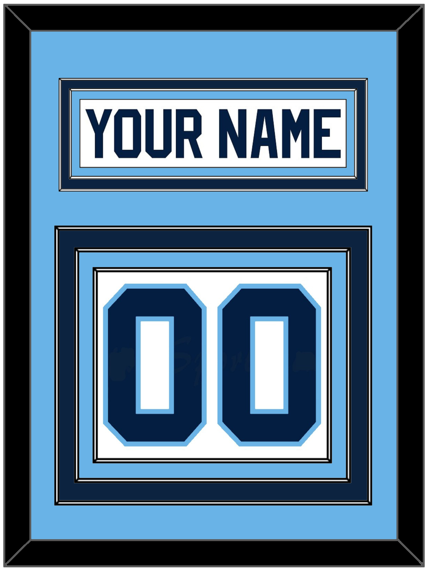 Maine Nameplate & Number (Back) - Home White (1993-1994) - Premier Tier 3