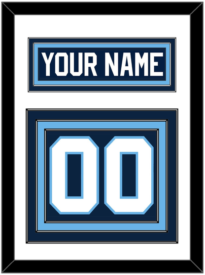 Maine Nameplate & Number (Back) - Road Navy Blue (1993-1994) - Premier Tier 1