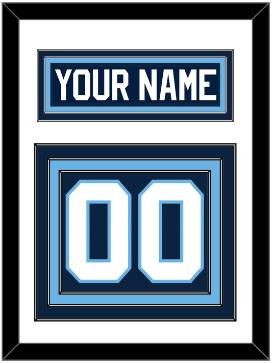 Maine Nameplate & Number (Back) - Road Navy Blue (1993-1994) - Premier Tier 1