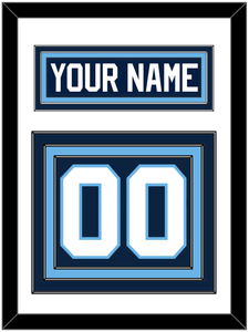 Maine Nameplate & Number (Back) - Road Navy Blue (1993-1994) - Triple Mat 1