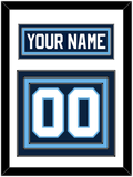 Maine Nameplate & Number (Back) - Road Navy Blue (1993-1994) - Triple Mat 1