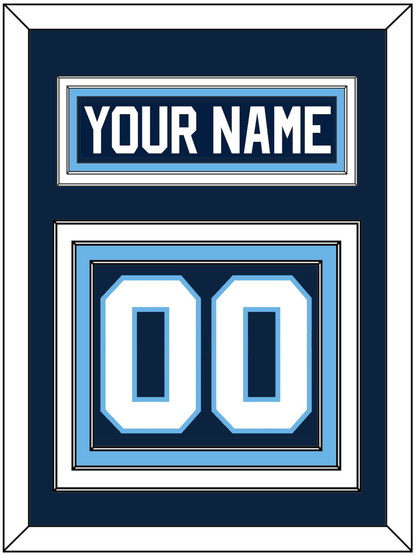 Maine Nameplate & Number (Back) - Road Navy Blue (1993-1994) - Premier Tier 2