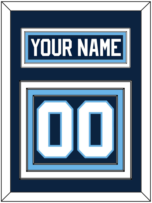 Maine Nameplate & Number (Back) - Road Navy Blue (1993-1994) - Premier Tier 2