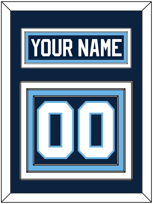 Maine Nameplate & Number (Back) - Road Navy Blue (1993-1994) - Triple Mat 2