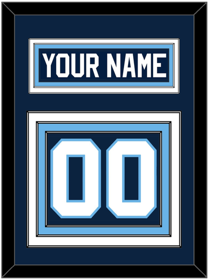 Maine Nameplate & Number (Back) - Road Navy Blue (1993-1994) - Premier Tier 2