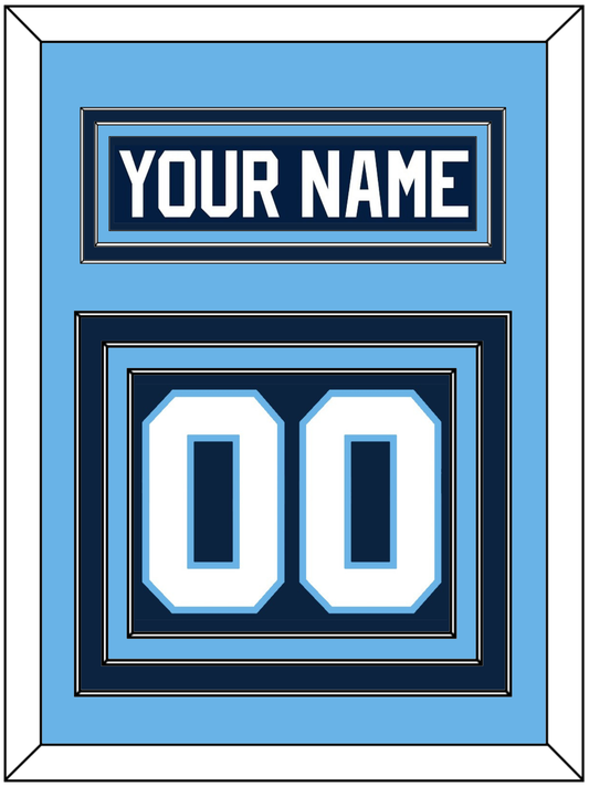 Maine Nameplate & Number (Back) - Road Navy Blue (1993-1994) - Premier Tier 3
