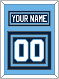 Maine Nameplate & Number (Back) - Road Navy Blue (1993-1994) - Triple Mat 3