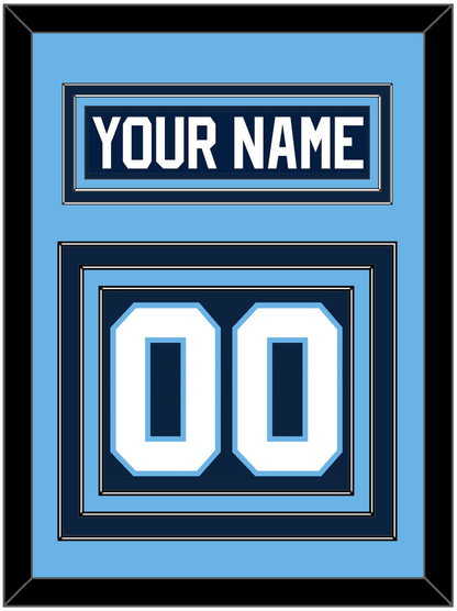 Maine Nameplate & Number (Back) - Road Navy Blue (1993-1994) - Premier Tier 3