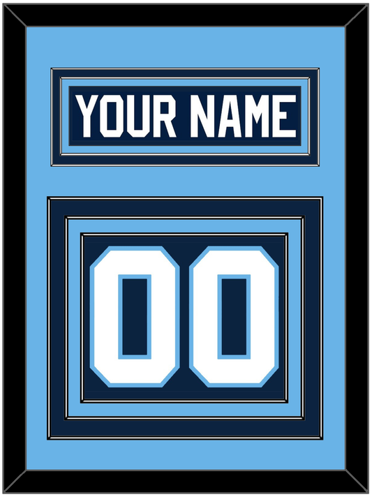 Maine Nameplate & Number (Back) - Road Navy Blue (1993-1994) - Premier Tier 3