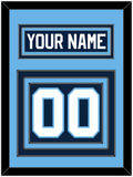 Maine Nameplate & Number (Back) - Road Navy Blue (1993-1994) - Triple Mat 3