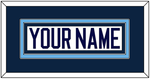 Maine Hockey Nameplate - Home White (1994-2008) - Double Mat 2