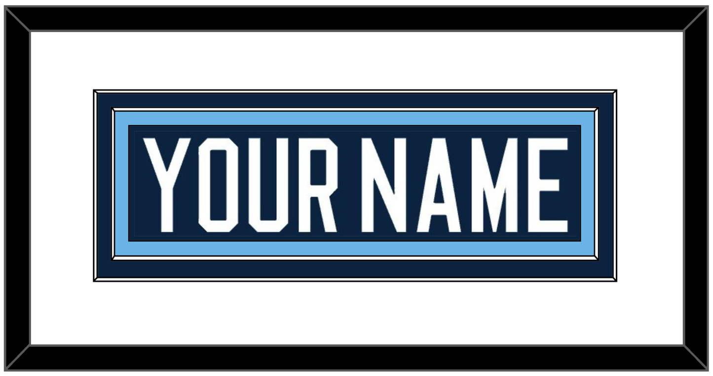 Maine Hockey Nameplate - Road Navy Blue (1994-2008) - Signature Tier 1