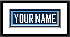 Maine Hockey Nameplate - Road Navy Blue (1994-2008) - Double Mat 1