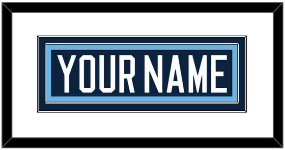 Maine Hockey Nameplate - Road Navy Blue (1994-2008) - Double Mat 1