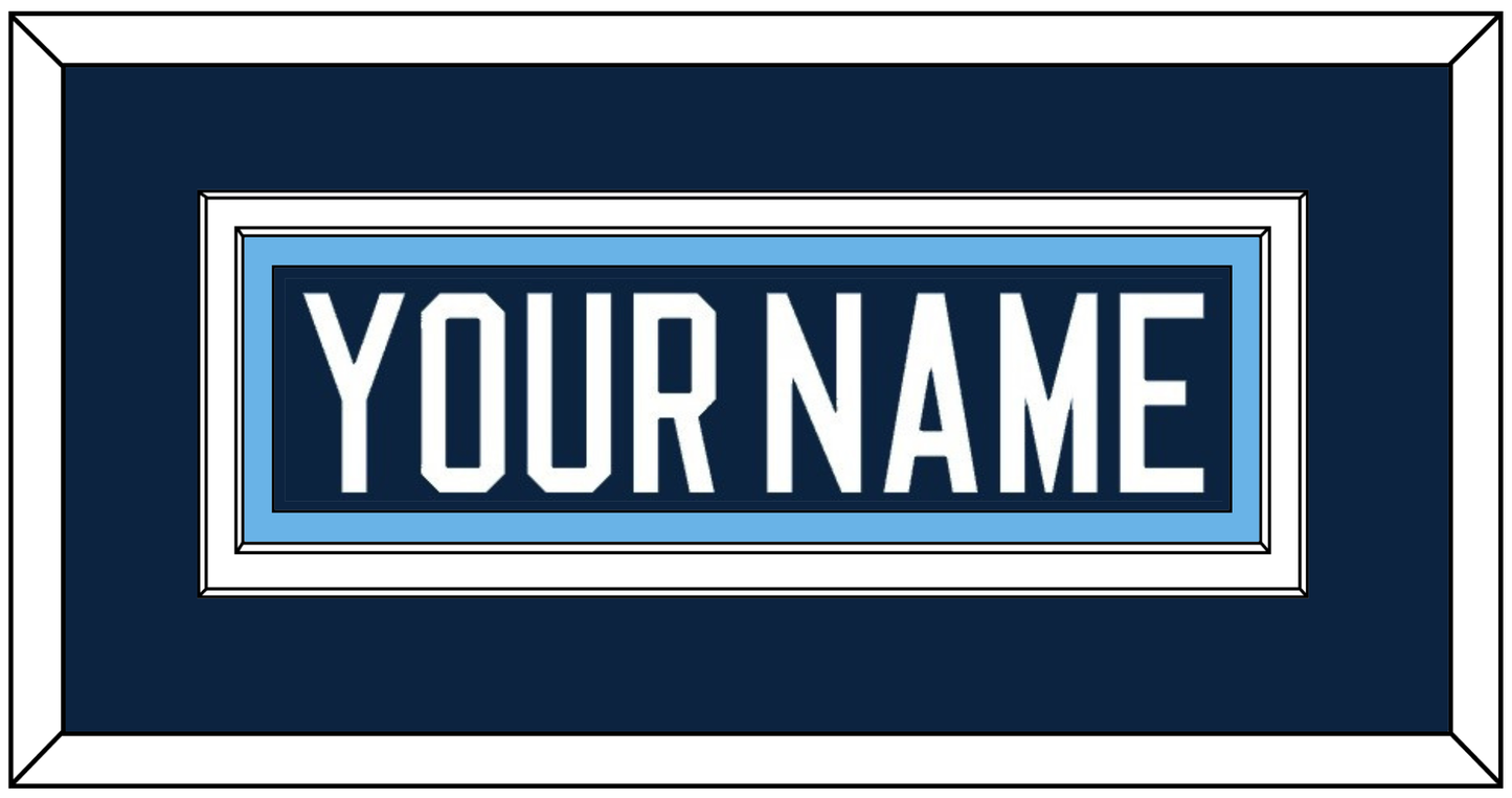 Maine Hockey Nameplate - Road Navy Blue (1994-2008) - Signature Tier 2