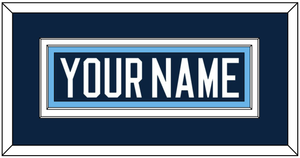 Maine Hockey Nameplate - Road Navy Blue (1994-2008) - Double Mat 2