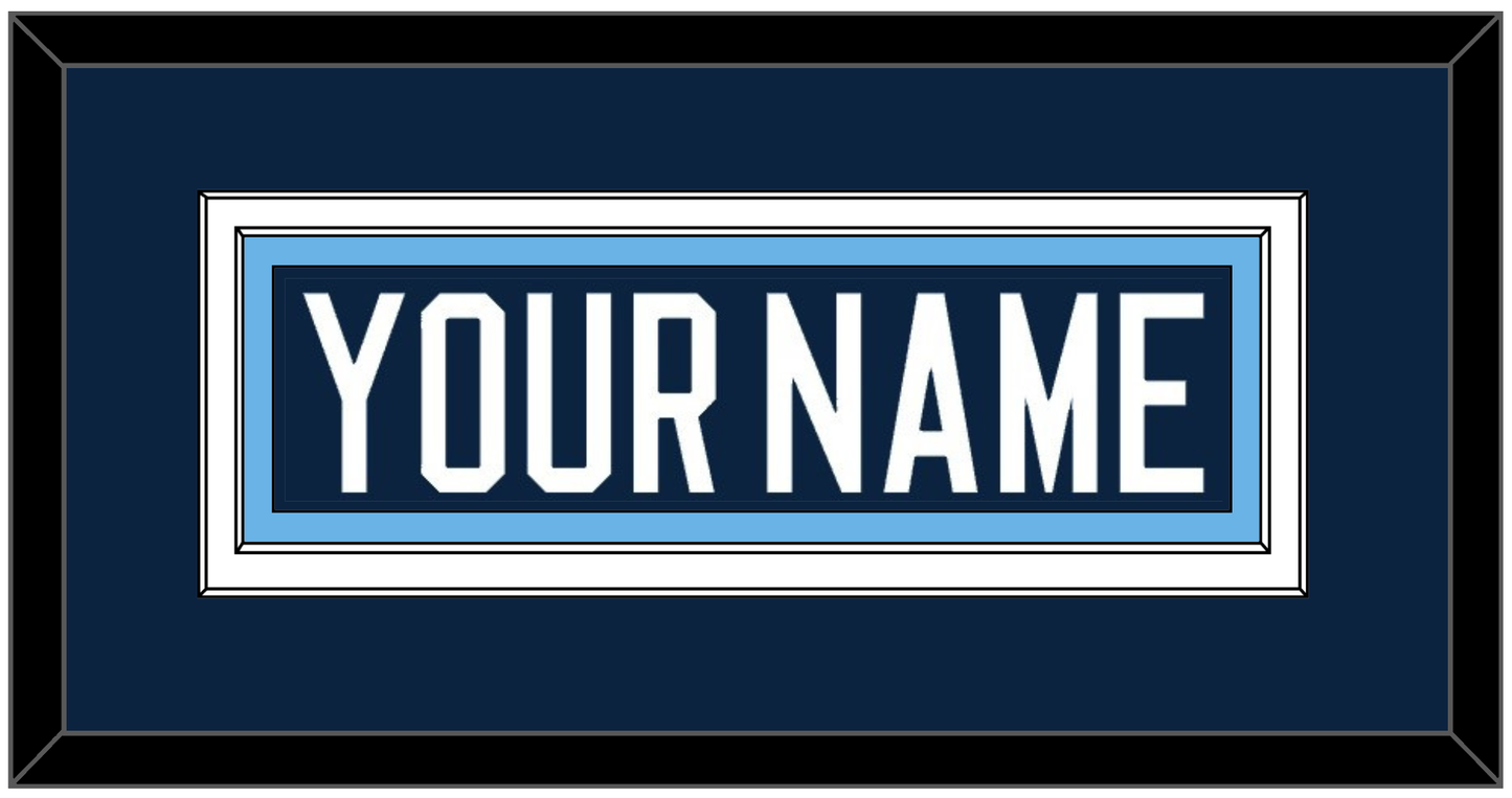 Maine Hockey Nameplate - Road Navy Blue (1994-2008) - Signature Tier 2