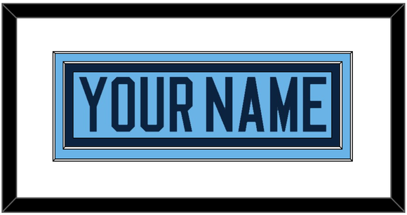 Maine Hockey Nameplate - Alternate Light Blue (2007-2008) - Double Mat 1