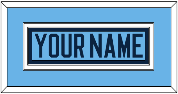 Maine Hockey Nameplate - Alternate Light Blue (2007-2008) - Double Mat 2