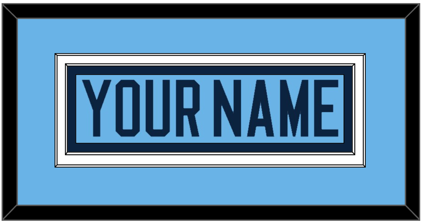 Maine Hockey Nameplate - Alternate Light Blue (2007-2008) - Signature Tier 2
