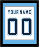 Maine Nameplate & Number (Back) Combined - Home White - Single Mat 1