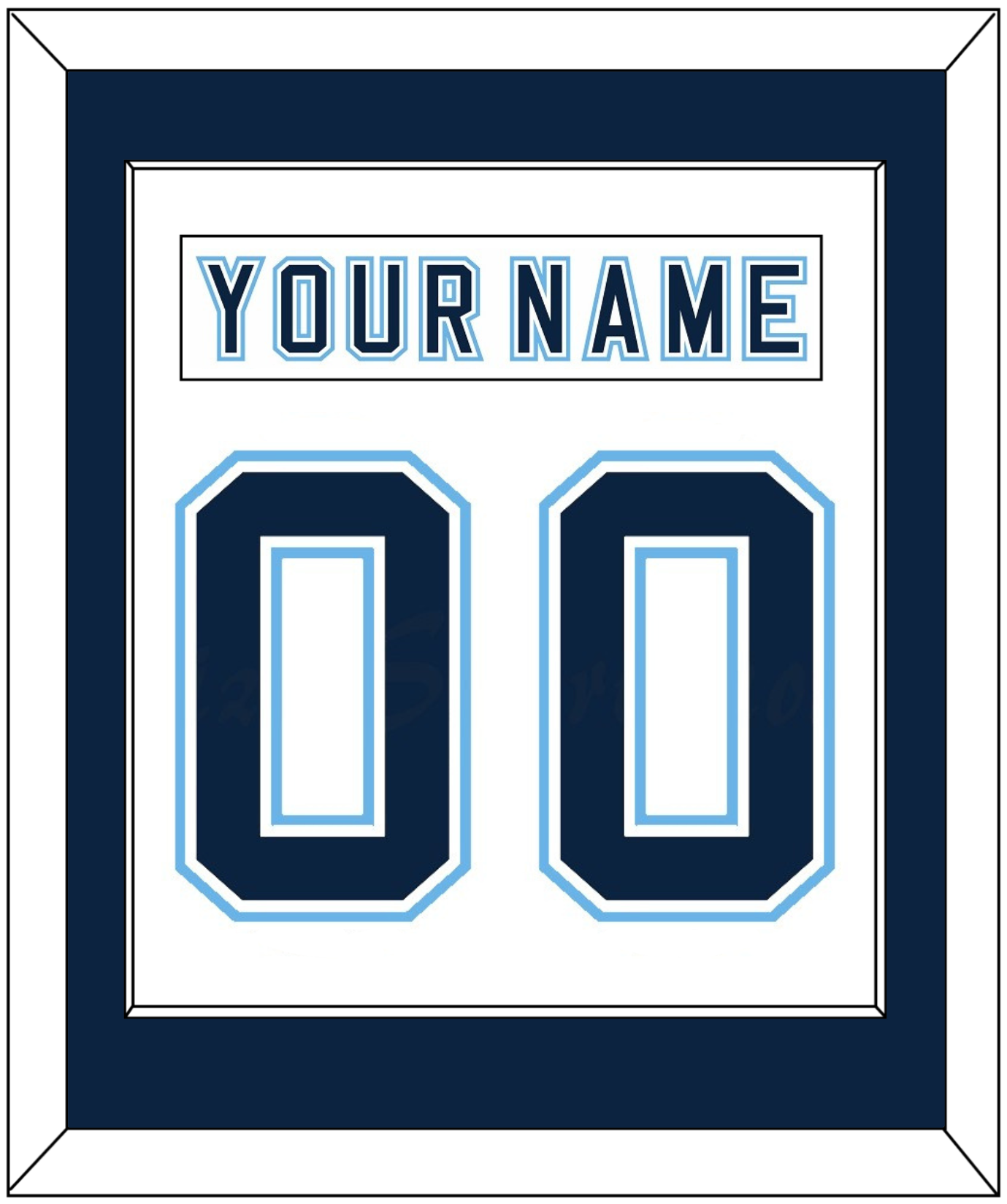 Maine Nameplate & Number (Back) Combined - Home White - Essential Tier 2