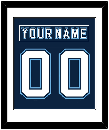 Maine Nameplate & Number (Back) Combined - Road Navy Blue - Essential Tier 1