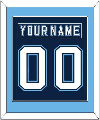 Maine Nameplate & Number (Back) Combined - Road Navy Blue - Essential Tier 2