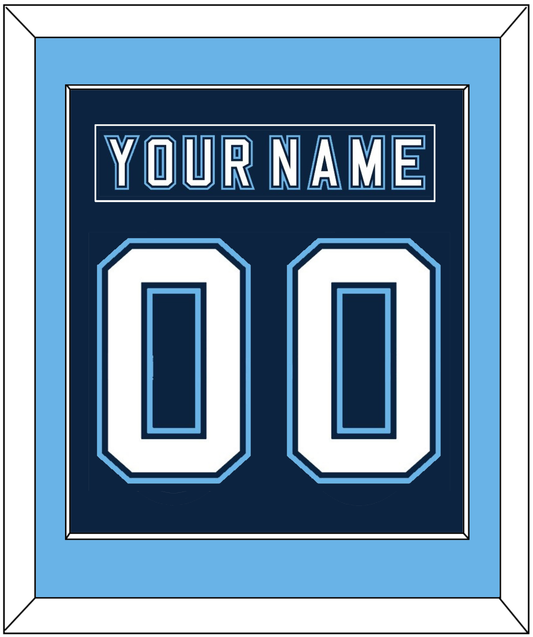Maine Nameplate & Number (Back) Combined - Road Navy Blue - Essential Tier 2